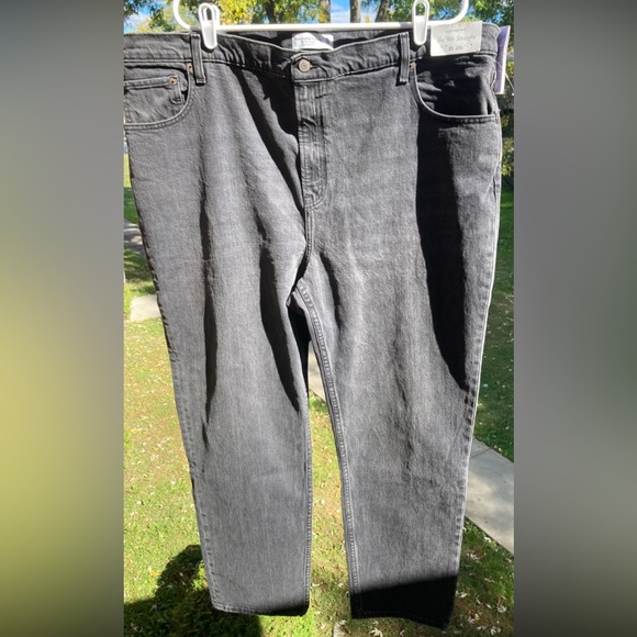 Abercrombie & Fitch Ultra High Rise The 90s Straight Jeans Size 35 Plus Size 20 - Picture 14 of 17